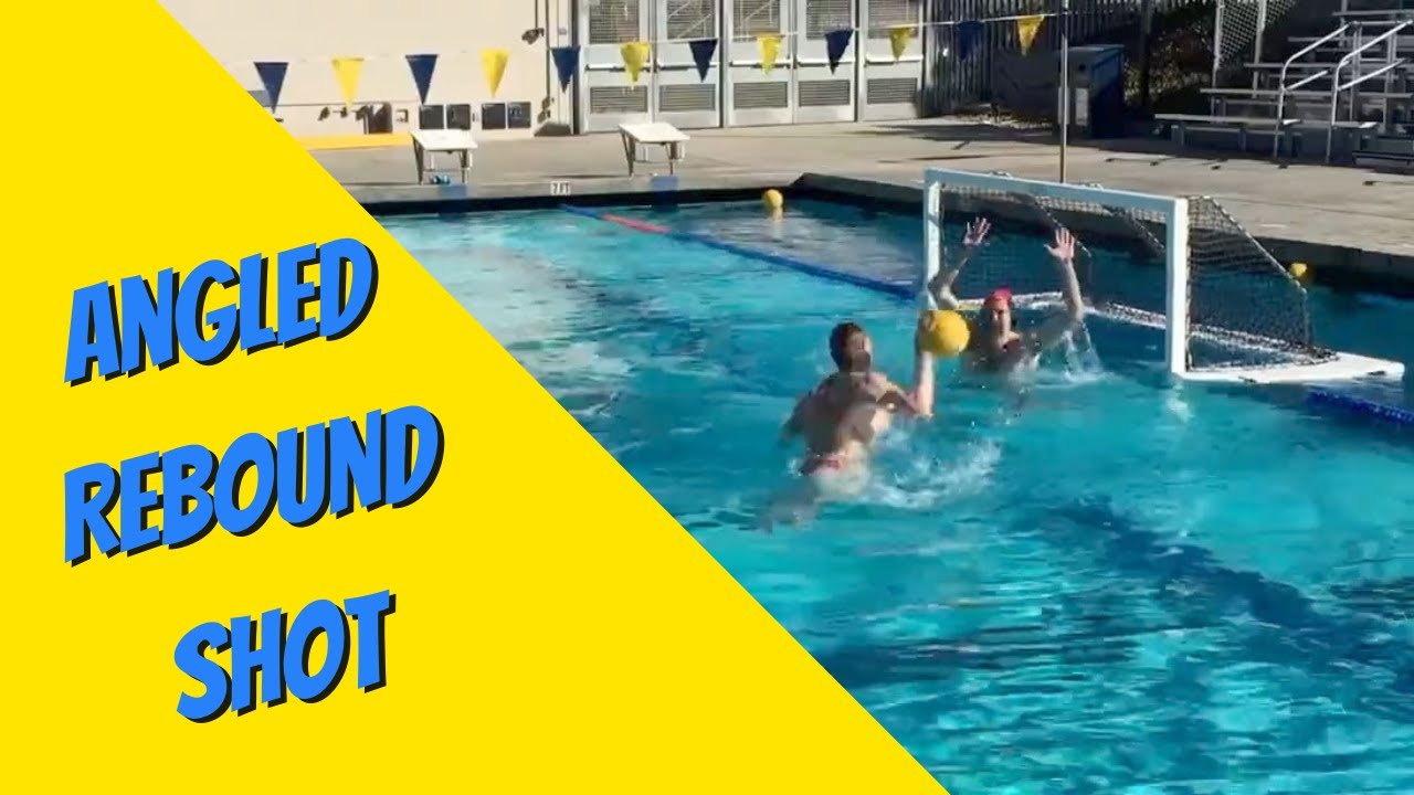 Water Polo Goalie Shooting Drill High Corner with Rebound Shot from an