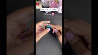 Easy crochet flower tutorial for beginners 🌸 #shorts #crochet #flower