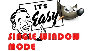 Gimp Single Window Mode