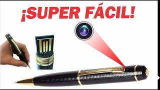 Tuturial De Pluma Elegante Con Camara Oculta Paso A Paso