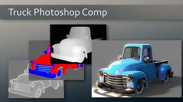 027 Truck Photoshop Comp - Bring All Your Renders Together for your Final Image!