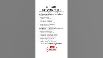 C1 Certificate Advanced English (CAE) Listening Practice Test 2024 - Part 4 #difficultquestions #cae