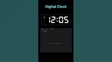 Digital Clock #html #css #javascript #coding #programming #coding #asmr #shorts #ytshorts#shortsfeed
