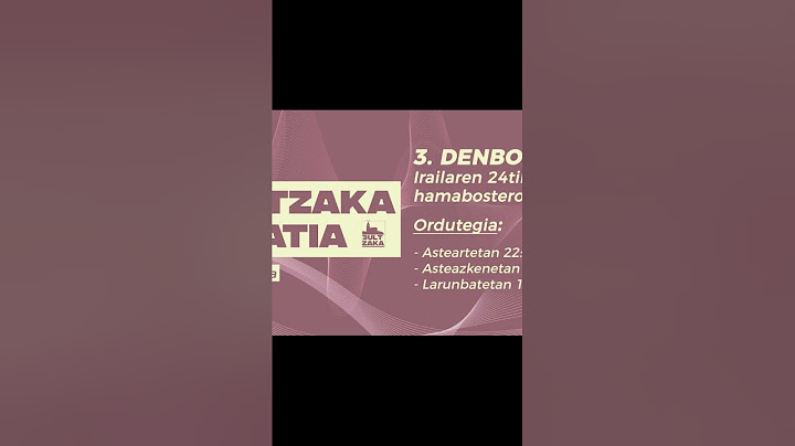 BULTZAKA 3. denboraldia 20. saioa