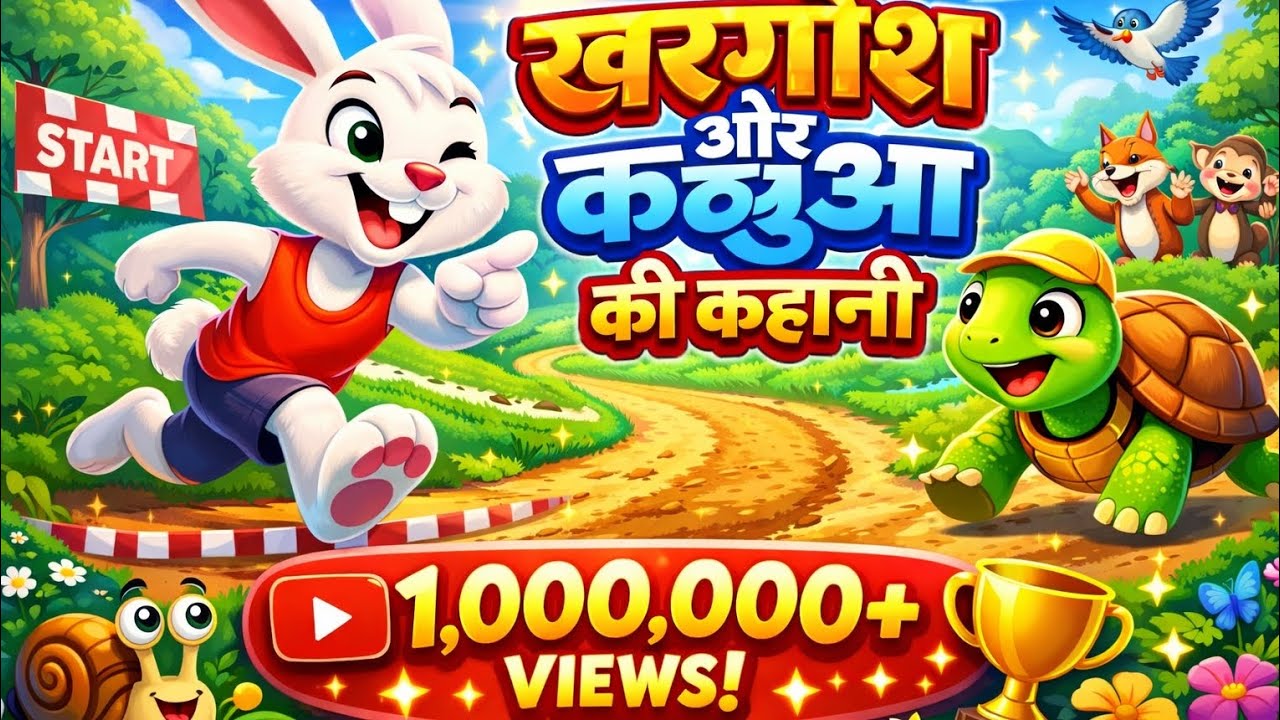 खरगोश और कछुए की दौड़ 🐇🐢 | Moral Story for Kids# किड्स सॉन्ग - YouTube