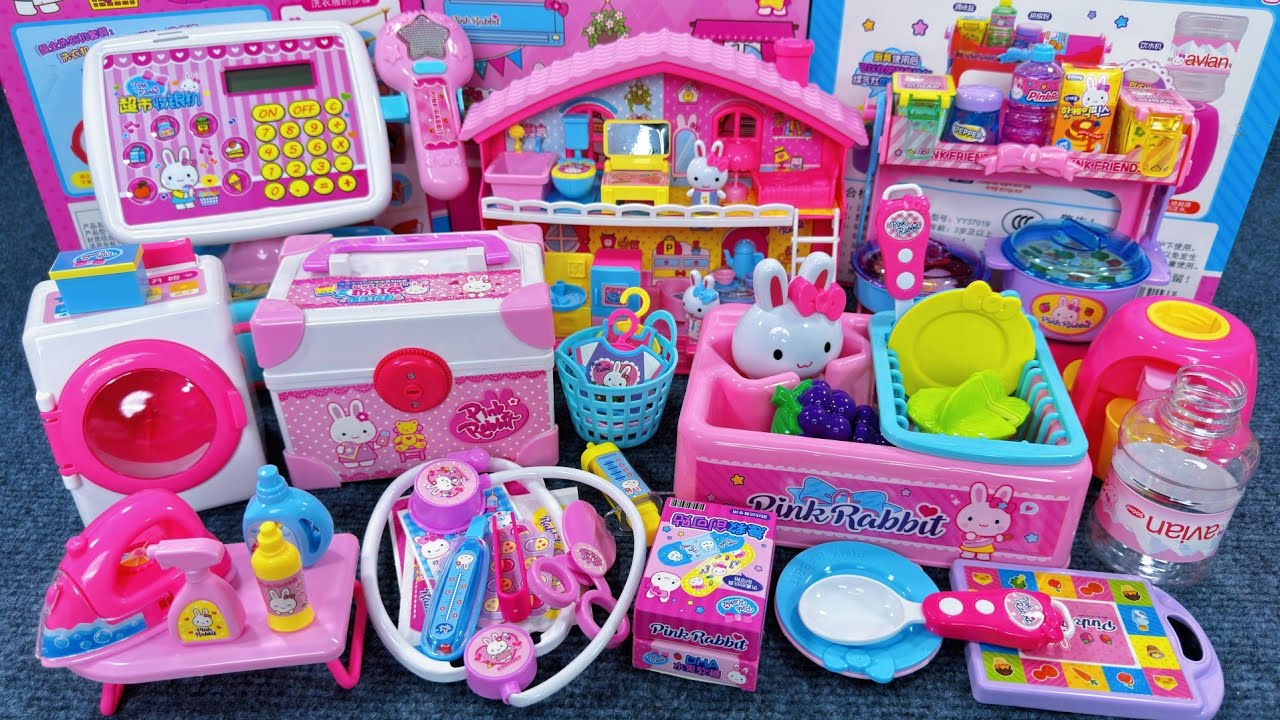 11 Minutes Satisfying with Unboxing Cute Pink Rabbit Toys