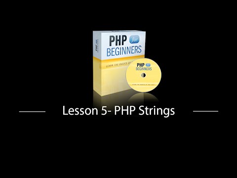 Lesson 5  PHP Strings - (php tutorial for beginners)