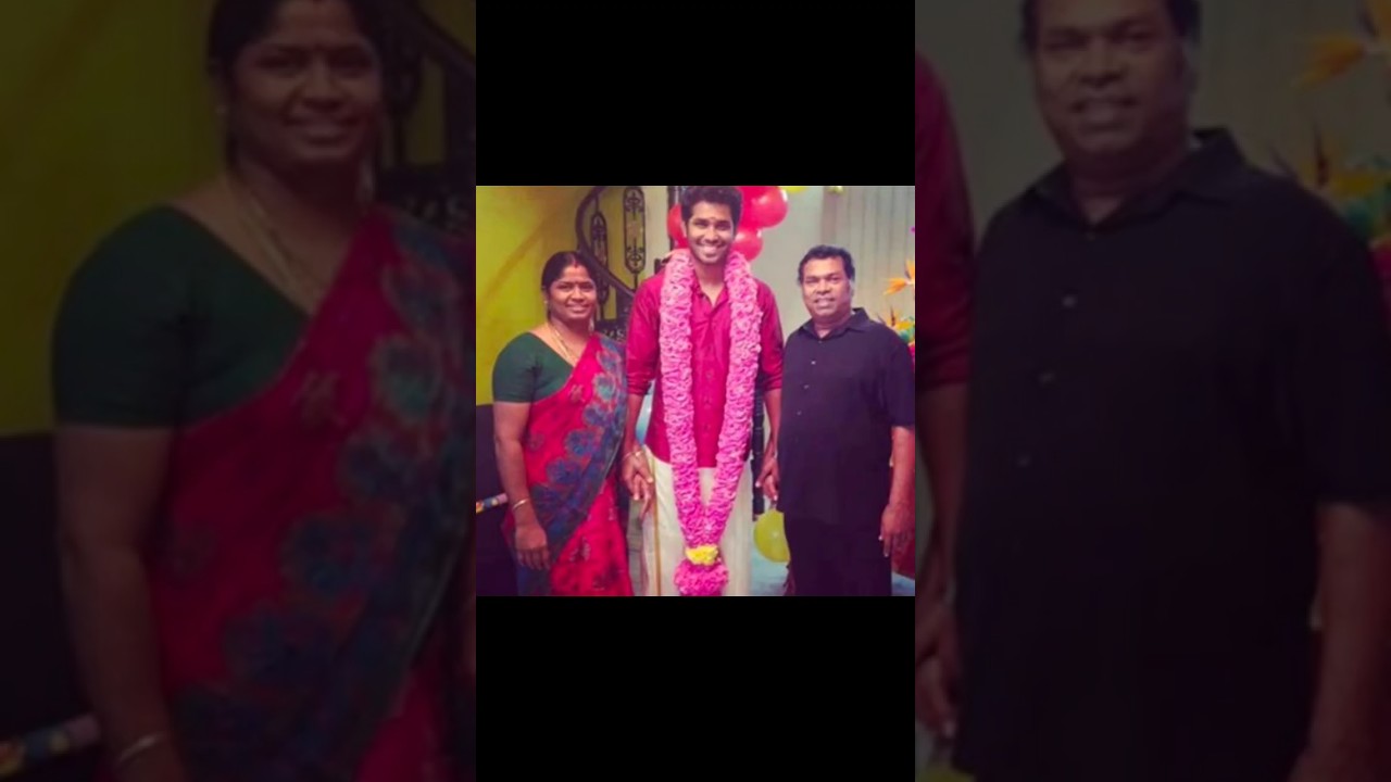 Comedy actor Mayilsamy family and his son marriage photos
