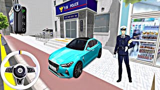 New  Super Luxuray  Blue Mercedes G70 Car Parking in Police Station–3D Driving Class android games screenshot 3