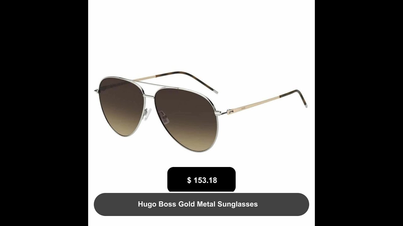 Hugo Boss Gold Metal Sunglasses
