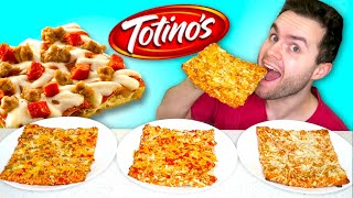 I tried every kind of TOTINO'S pizza... BEST & WORST! - Frozen Pizza Taste Test!