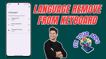 How to Remove Language from the Keyboard