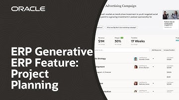 Oracle Fusion Cloud ERP Generative ERP Feature: Project Planning