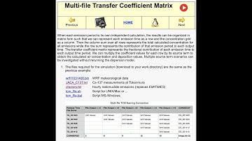 Creating a multi-file transfer coefficient matrix using @HYSPLIT