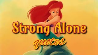 Strong Alone Quotes ~ Ariel The Little Mermaid Cute & Fun Quotes YouTube