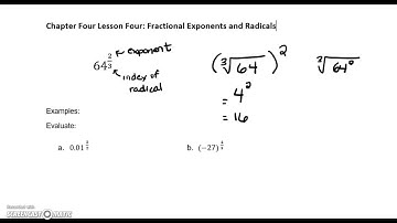 FPC 10 Lesson 4.4 Fractional Exponents and Radicals (Part 2)