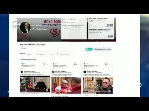 ნიკა მელიას ფეისბუქ ეკლამები დაუთვალეს