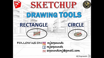 RECTANGLE AND CIRCLE  - SKETCHUP TUTORAIALS|MODELLING SOFTWARES|CIVIL|ARCHITECTURE|TAMIL|2D&3D