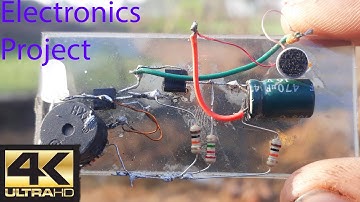 How make security alarm by transistor bc547.