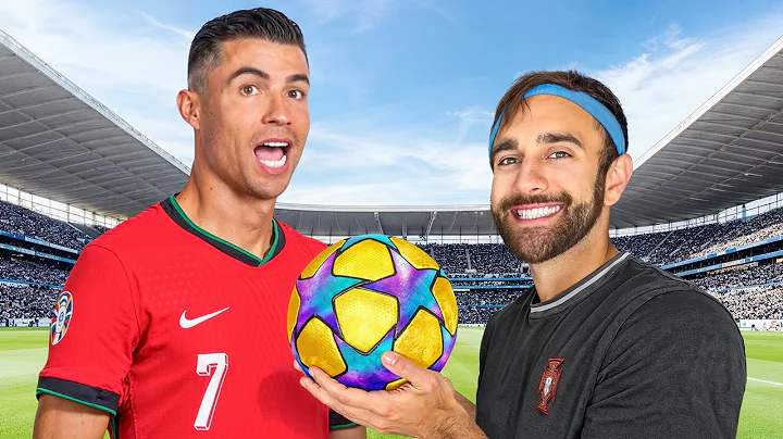 I Surprised Ronaldo with a Custom Football