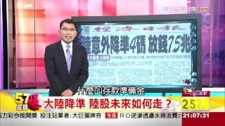一次降準四碼！大陸震撼全球！消息利多又利空！全球股市震盪！-57金錢爆-2015-0420-1/3