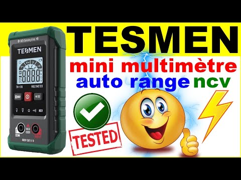 Test mode d'emploi du multimètre voltmètre Tesmen TM-510 électronique smart  digital multimeter 