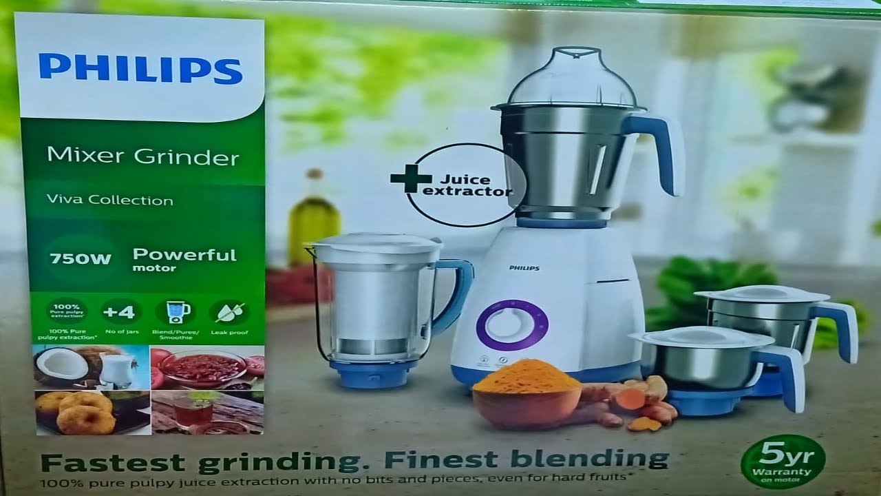 Mixer Grinder HL7701/00 Unboxing Review - YouTube