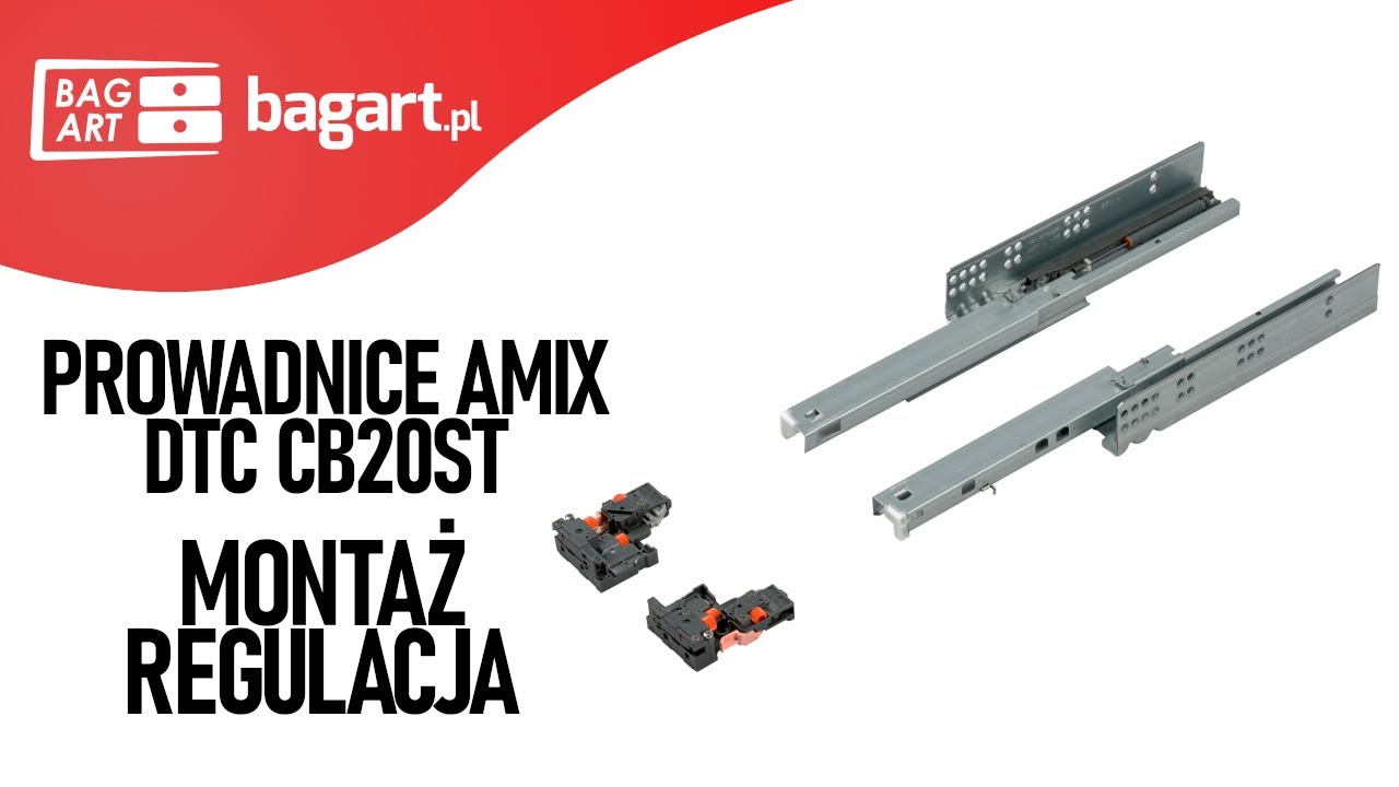 Prowadnice dolnego montażu AMIX DTC CB20ST - BAGART.pl