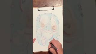 Inktober Snack Oysters From Alice In Wonderland Mixed Media Drawing￼
