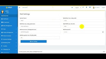 Mail and Site Settings   emart   Laravel Multi Vendor Ecommerce Advanced CMS