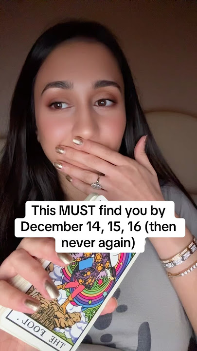 THIS MUST FIND YOU BY 14, 15, 16 DECEMBER (then never again)