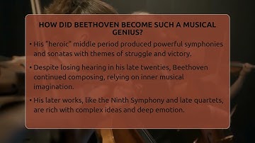 How Did Beethoven Become Such A Musical Genius? - Classical Serenade
