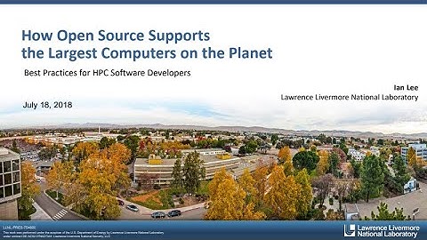 IDEAS-ECP Webinar: Open Source Software