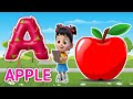 Phonics Song 2 with TWO Words in 3D - A For Airplane - ABC Alphabet Songs with Sounds for Children