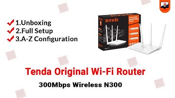 Tenda Original Router A-Z | Setup configuration | Tenda F3 | Tenda router setup Bangla