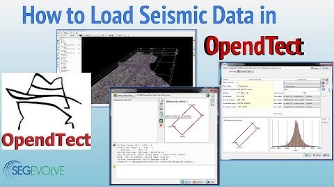 How to Load Seismic Data in OpendTect