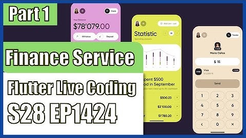 [Flutter] Flutter Live Coding EP1424 (Finance service App Part 1)