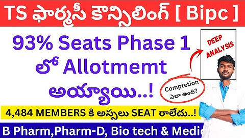 ts eamcet phase 1 seat allotment | ts eamcet bipc seat allotment 2025 for bipc students