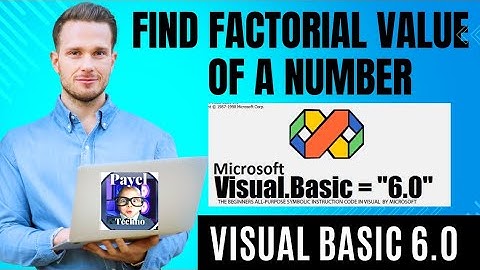 Calculate Factorial Value of a Number in VB6.0 using while function #vb6 #viral #computertricks