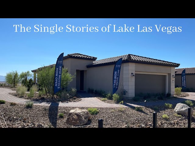 The Single Stories of Lake Las Vegas | New Homes For Sale | Del Webb 55+ Home Tour $450k+