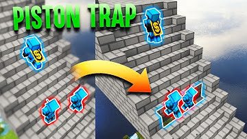 HIDDEN SKYBRIDGE PISTON TRAP... *OP* | Minecraft HCF