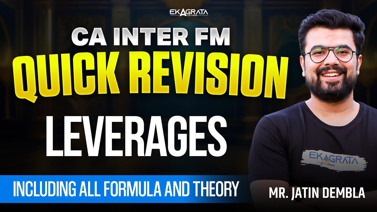 Leverage Complete Revision | CA Inter FM Students | Quick Revision ...