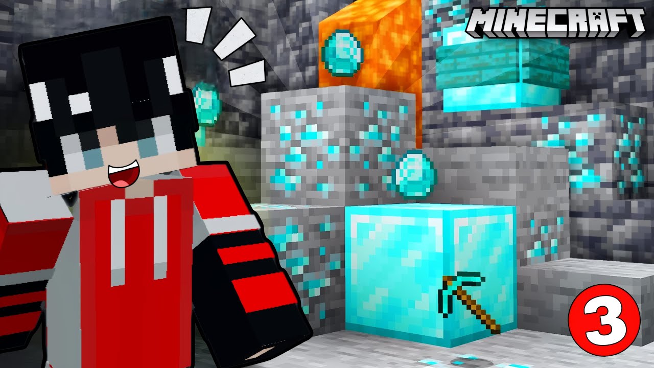 Finally I Found Diamonds In Minecraft PE Survival Series Ep3 🤩 | Hindi ...