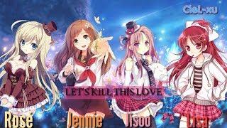 Nightcore Switching Vocals Kill This Love - Blackpink W Lyrics & English Translation