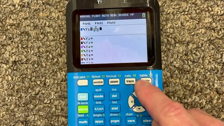 Ti84 Graphing Calculator How to Type Fractions (Hidden Menu)