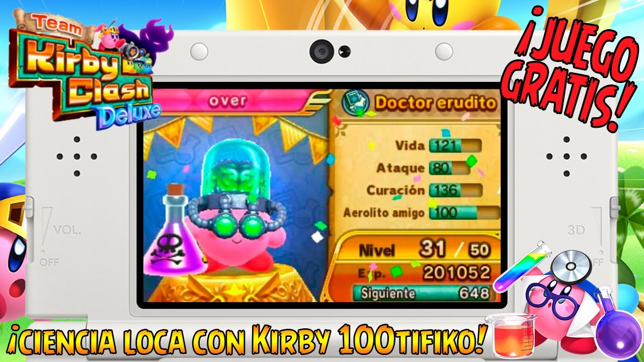 Juego GRATIS]: ¡Ciencia loca con Kirby 100tifiko! - Team Kirby Clash Deluxe  - YouTube