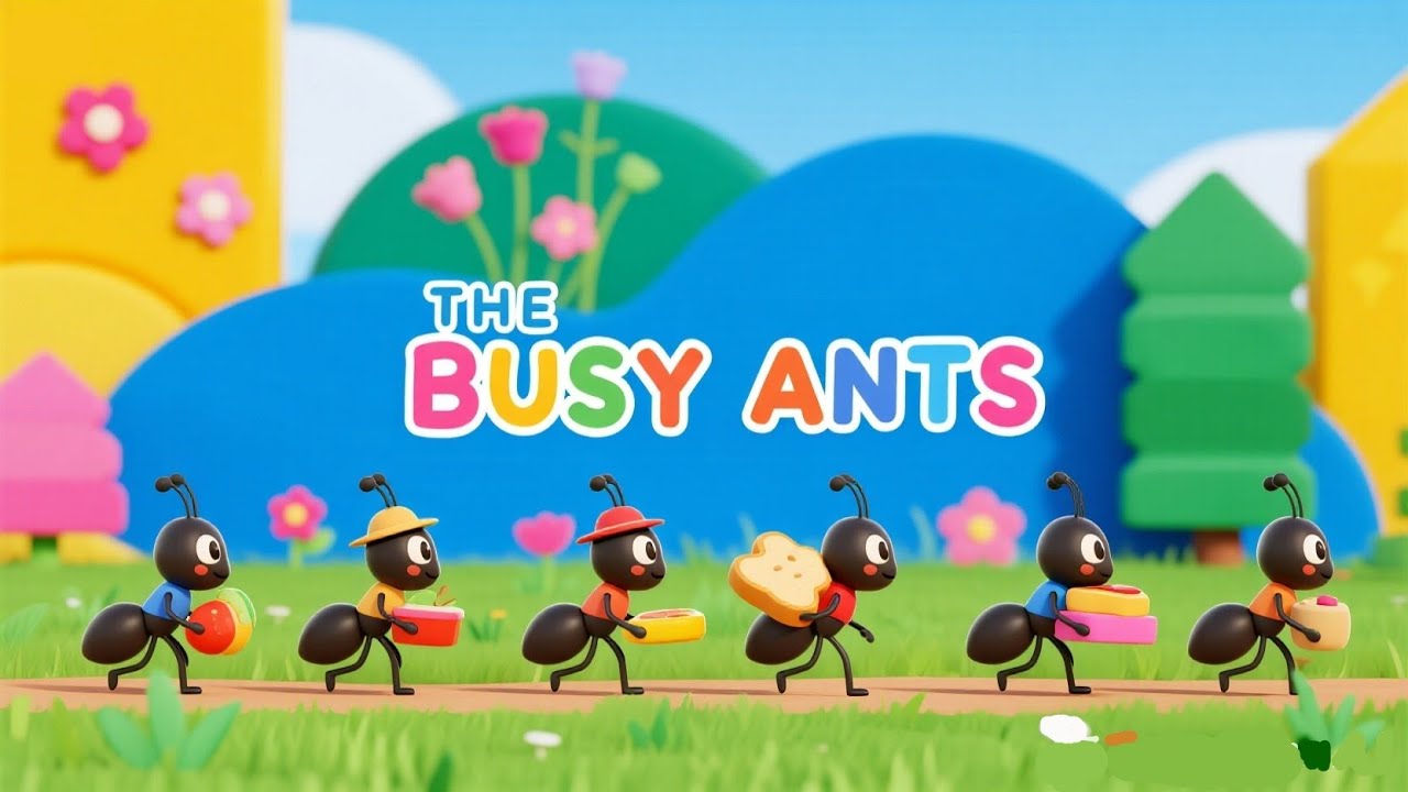 🎵 The Busy Ants | Kids Song About Teamwork 🐜