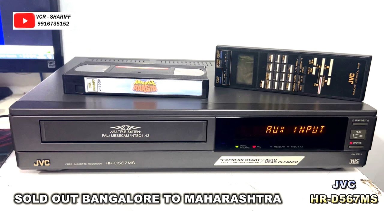 JVC HRD567MS VCR SOLD OUT BANGALORE TO MAHARASHTRA YouTube