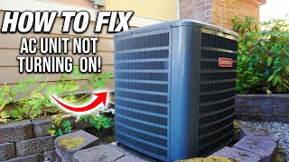 How To Fix An AC Unit That Is Not Turning ON! TOP 3 REASONS WHY! DIY