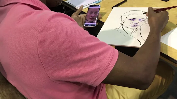 Brian Stelfreeze paints Michelle Yeoh